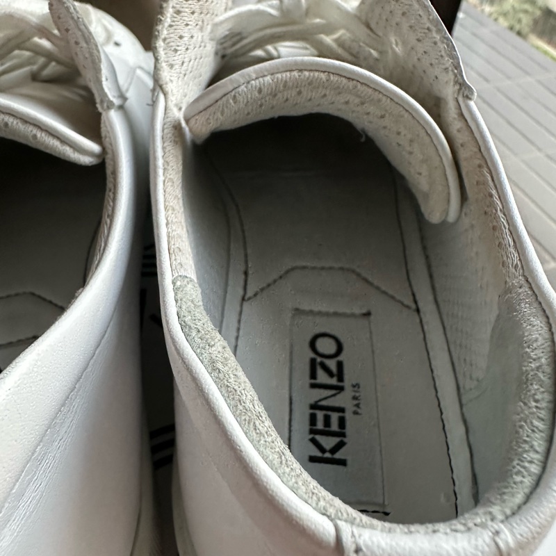 Kenzo 牛皮 小白鞋-7