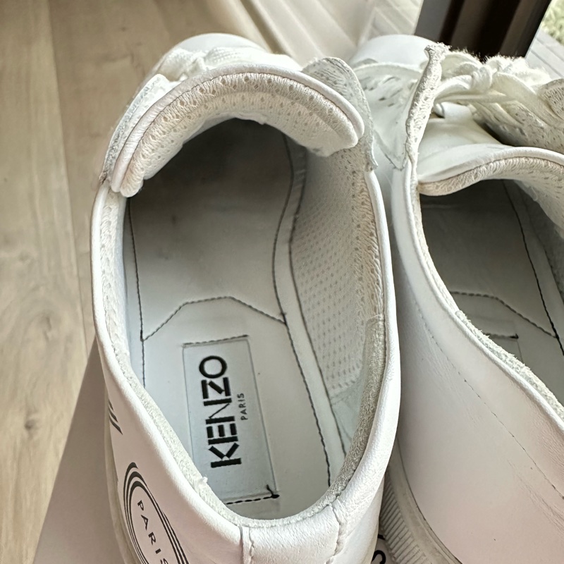 Kenzo 牛皮 小白鞋-8