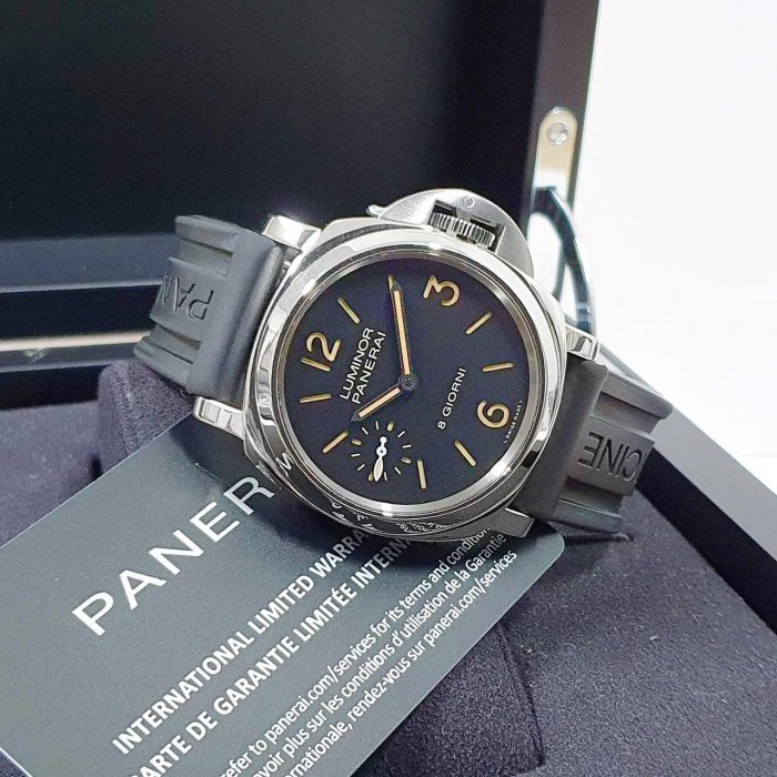 【大眾名錶】PANERAI沛納海 PAM00915 三明治面盤 2022/12 小秒針 龍頭護橋  B783-1