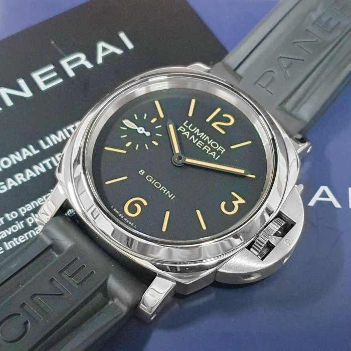 【大眾名錶】PANERAI沛納海 PAM00915 三明治面盤 2022/12 小秒針 龍頭護橋  B783-7