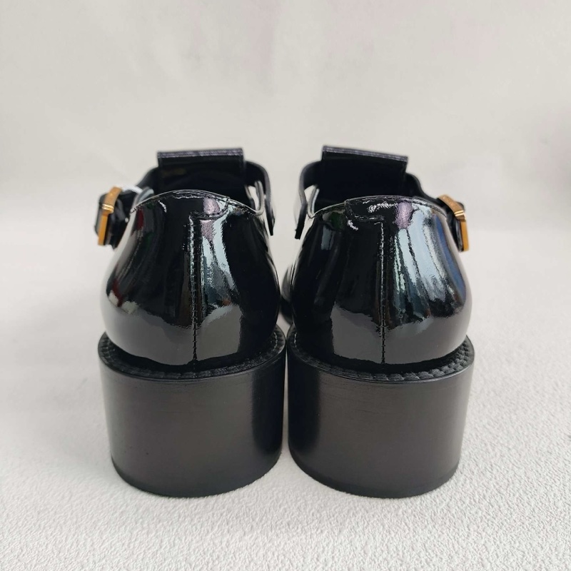 CHANEL香奈兒 漆皮 標誌金色雙C logo樂福鞋 37.5碼-4