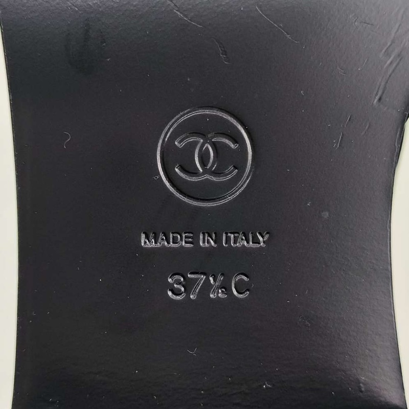 CHANEL香奈兒 漆皮 標誌金色雙C logo樂福鞋 37.5碼-10