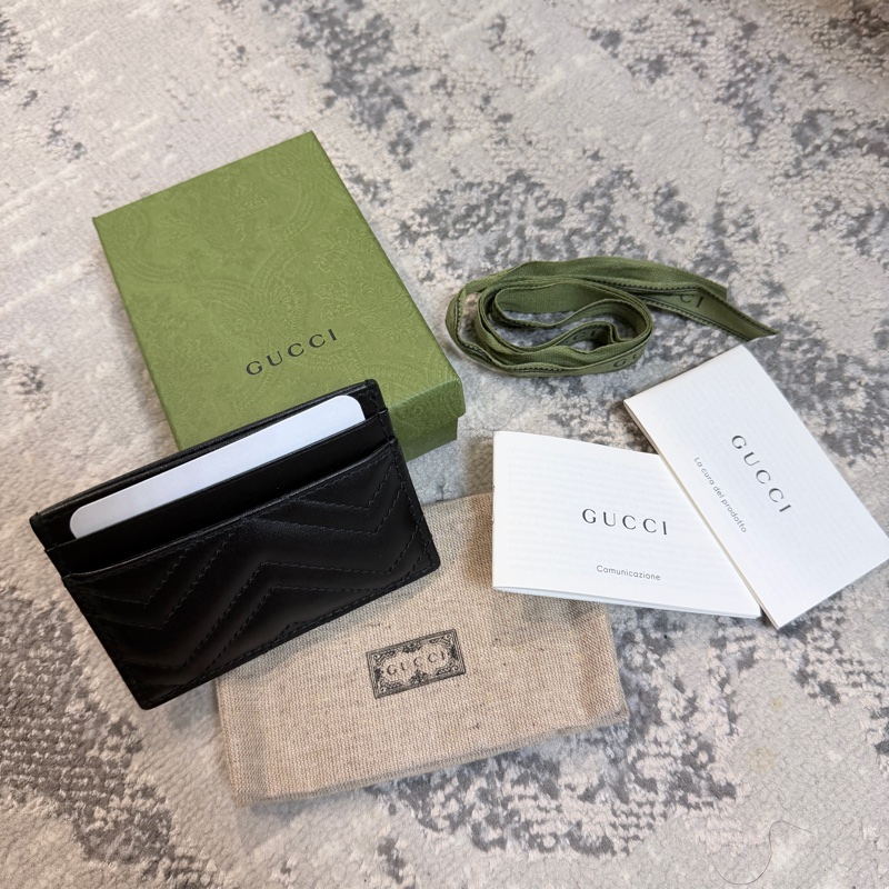 台灣專櫃✨Gucci GG Marmont系列卡片夾 男女皆適用 送禮自用兩相宜-4