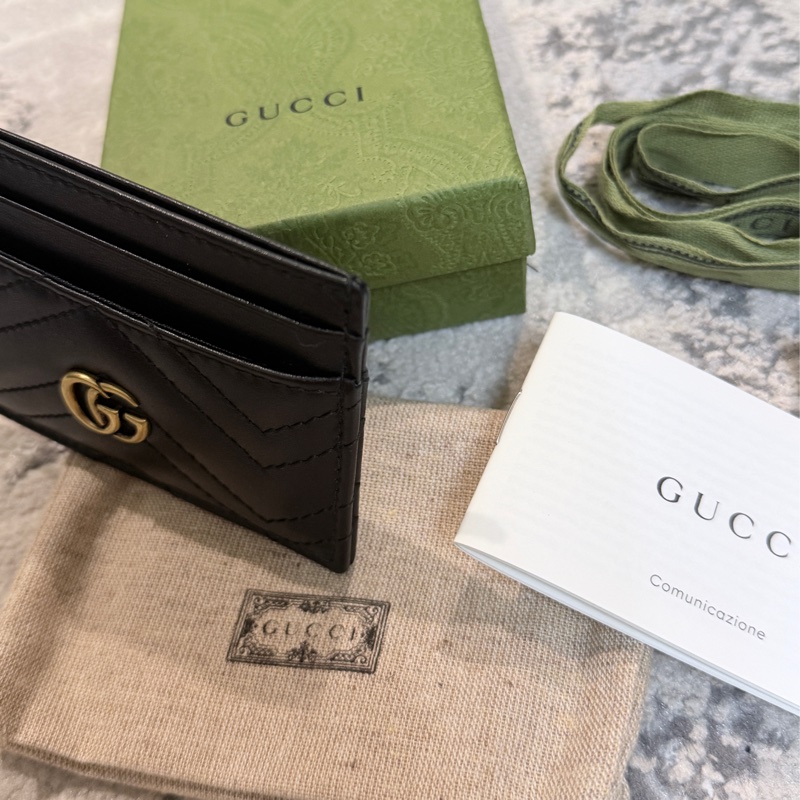 台灣專櫃✨Gucci GG Marmont系列卡片夾 男女皆適用 送禮自用兩相宜-6