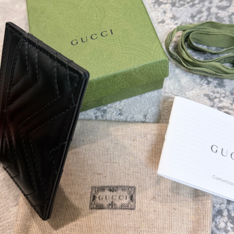 台灣專櫃✨Gucci GG Marmont系列卡片夾 男女皆適用 送禮自用兩相宜-7