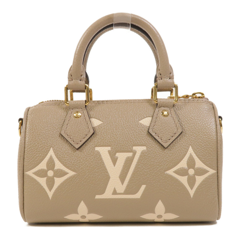 LOUIS VUITTON Monogram Empreinte Nano Speedy金扣手挽肩背兩用袋-1