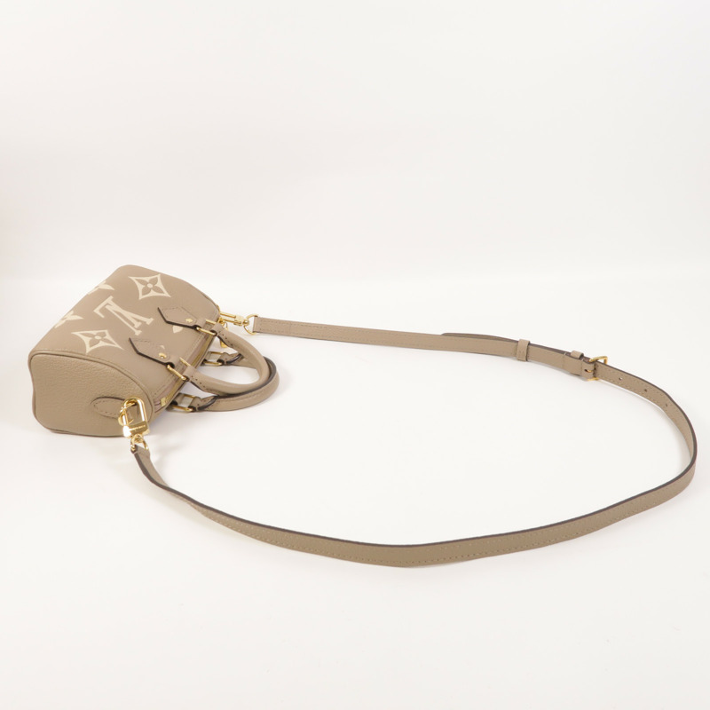 LOUIS VUITTON Monogram Empreinte Nano Speedy金扣手挽肩背兩用袋-7