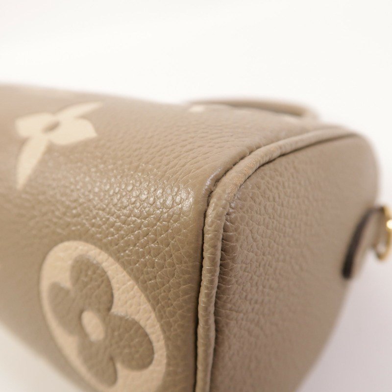 LOUIS VUITTON Monogram Empreinte Nano Speedy金扣手挽肩背兩用袋-11