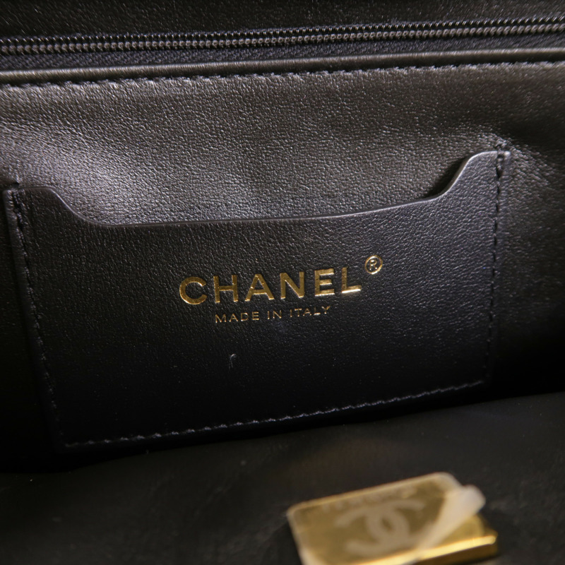 CHANEL 羊皮皮革2 Way Shoulder金扣手挽肩背兩用袋-6