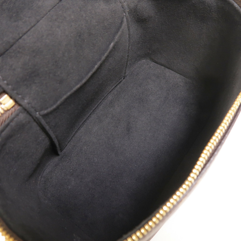 LOUIS VUITTON Monogram Reverse Vanity PM金扣手挽肩背兩用袋棕色-4