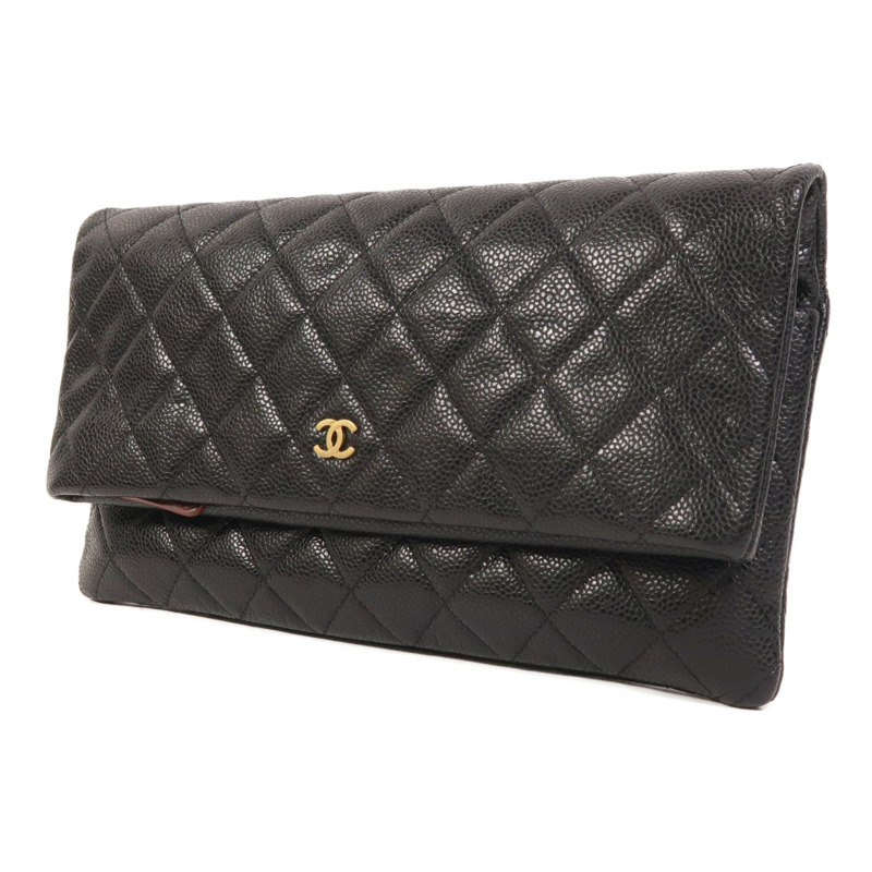 CHANEL 牛皮皮革Clutch金扣手拿包-2