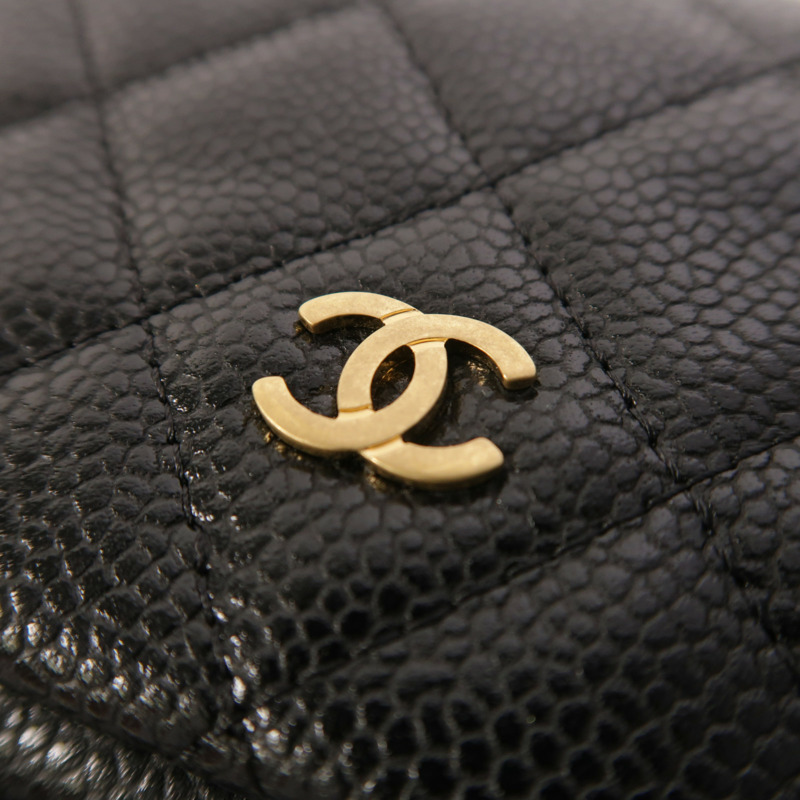 CHANEL 牛皮皮革Clutch金扣手拿包-9