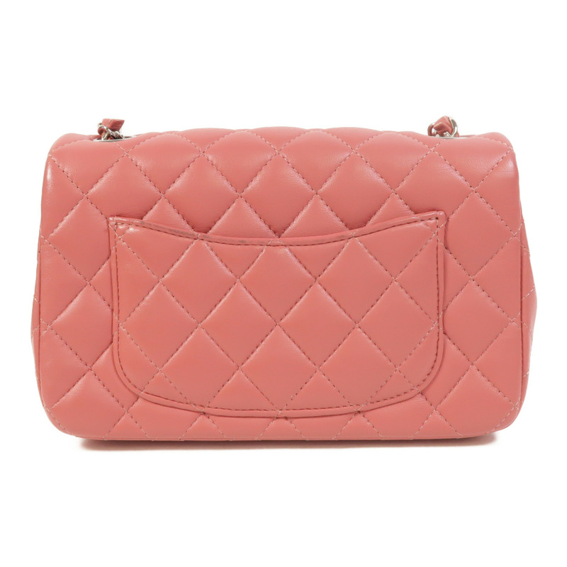 CHANEL 羊皮皮革Classic 20銀扣鏈帶肩背袋-1