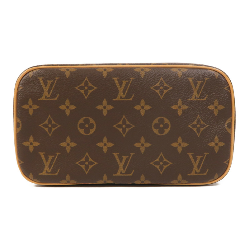 LOUIS VUITTON Monogram Nice BB金扣手挽袋棕色-3