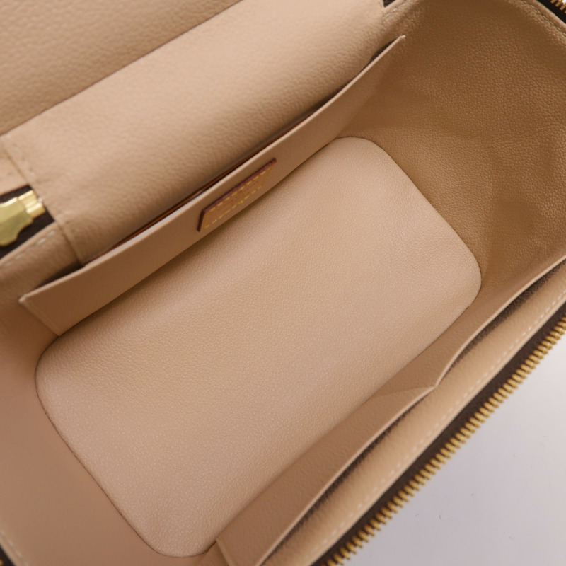 LOUIS VUITTON Monogram Nice BB金扣手挽袋棕色-4