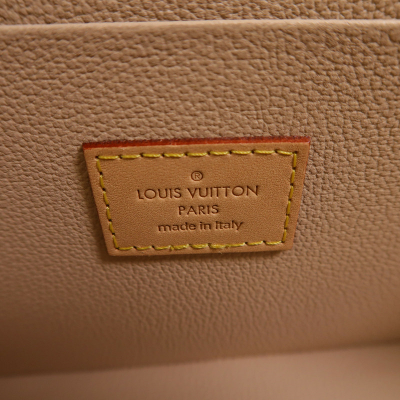 LOUIS VUITTON Monogram Nice BB金扣手挽袋棕色-6