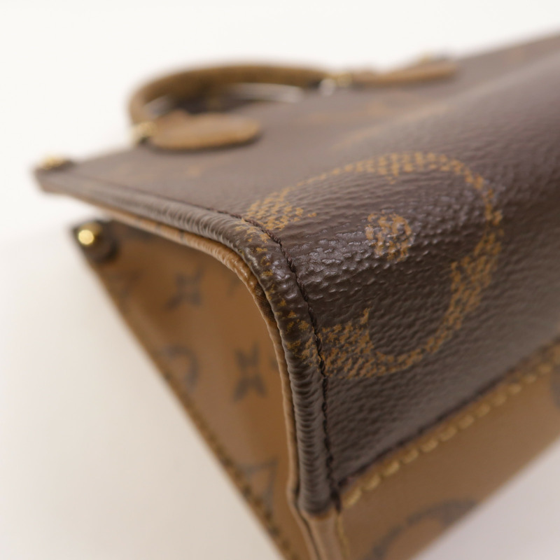LOUIS VUITTON Monogram Reverse On The Go BB金扣手挽肩背兩用袋-8