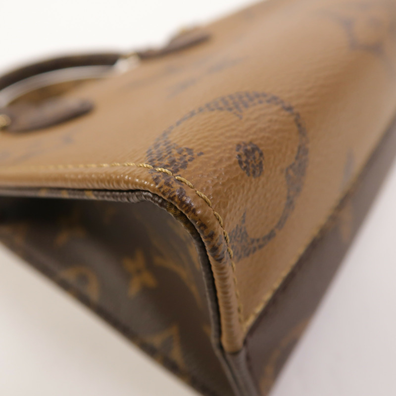 LOUIS VUITTON Monogram Reverse On The Go BB金扣手挽肩背兩用袋-10