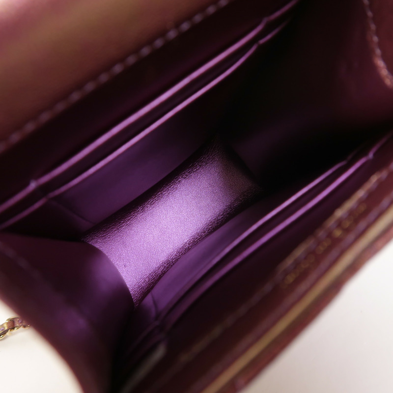 CHANEL 羊皮皮革Phone Bag金扣鏈帶肩背袋-4