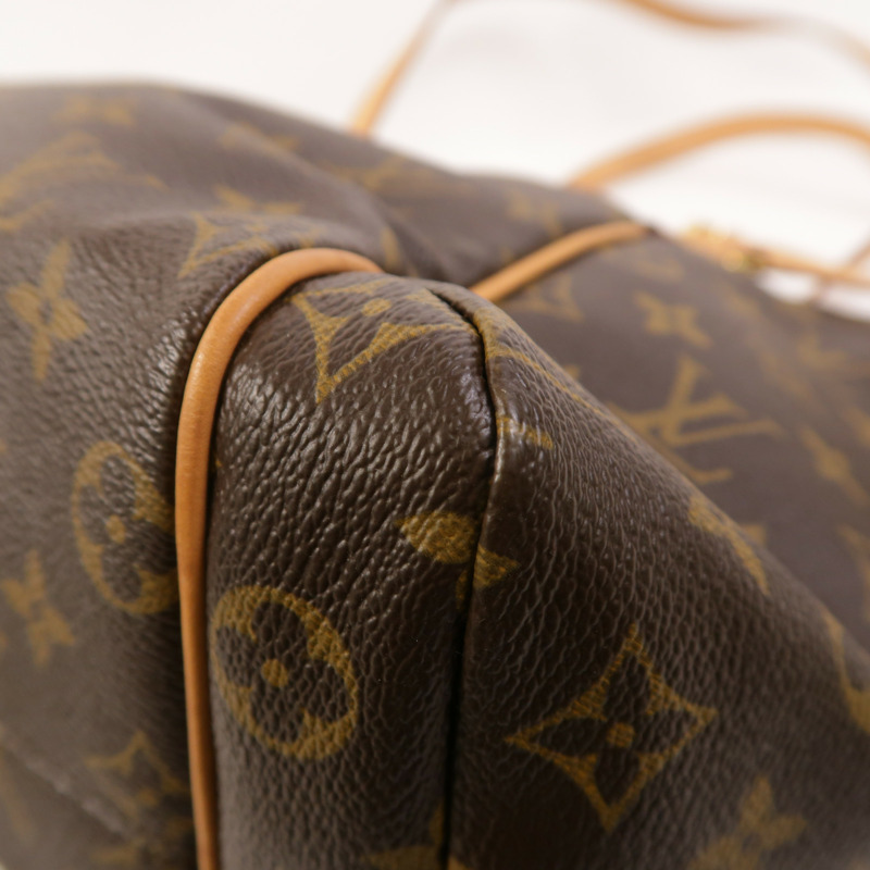 LOUIS VUITTON Monogram Totally PM金扣肩背袋/手挽袋棕色-11