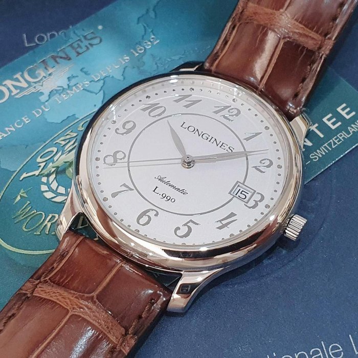 【大眾名錶】LONGINES浪琴 Heritage 復刻系列 L2.632.6.78.2 白面數字標 B1158-8