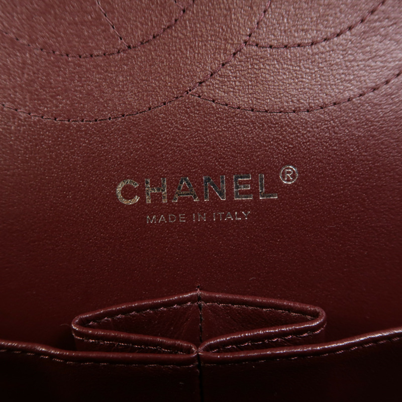 CHANEL 牛皮皮革Large Classic銀扣鏈帶肩背袋-6