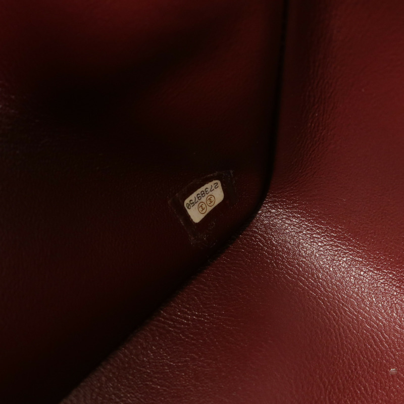 CHANEL 牛皮皮革Large Classic銀扣鏈帶肩背袋-7