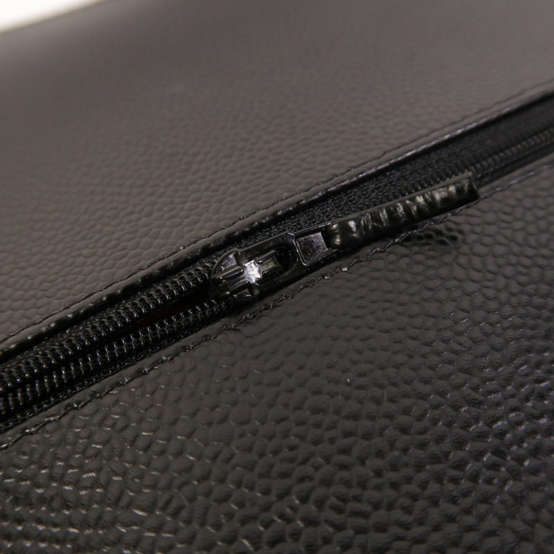 CHANEL 牛皮皮革Large Classic銀扣鏈帶肩背袋-20