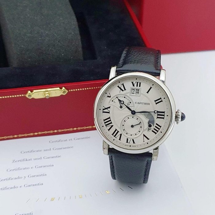 【大眾名錶】Cartier卡地亞 ROTONDE DE CARTIER系列 W1556368白羅馬面盤2017/11 B807-0