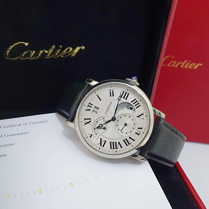 【大眾名錶】Cartier卡地亞 ROTONDE DE CARTIER系列 W1556368白羅馬面盤2017/11 B807-1
