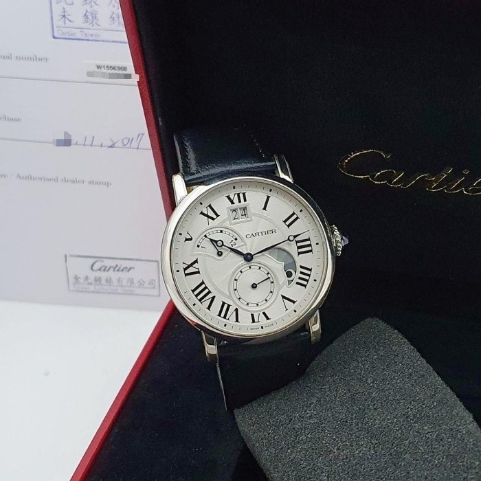 【大眾名錶】Cartier卡地亞 ROTONDE DE CARTIER系列 W1556368白羅馬面盤2017/11 B807-2