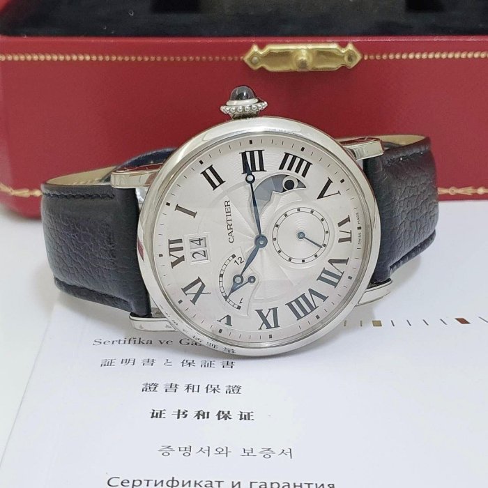 【大眾名錶】Cartier卡地亞 ROTONDE DE CARTIER系列 W1556368白羅馬面盤2017/11 B807-3