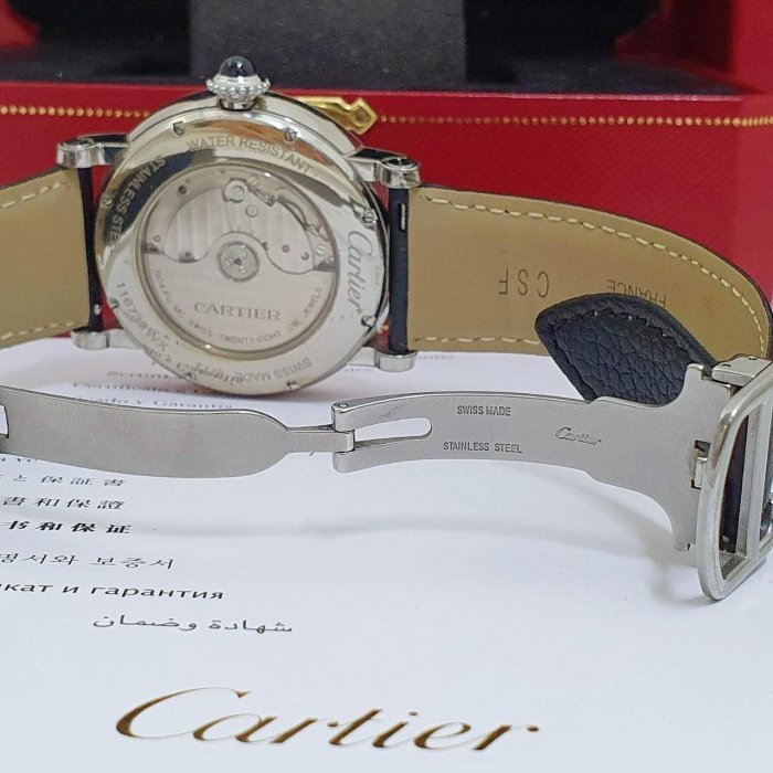 【大眾名錶】Cartier卡地亞 ROTONDE DE CARTIER系列 W1556368白羅馬面盤2017/11 B807-5