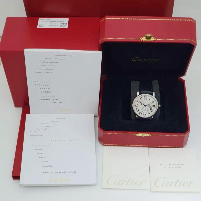 【大眾名錶】Cartier卡地亞 ROTONDE DE CARTIER系列 W1556368白羅馬面盤2017/11 B807-7