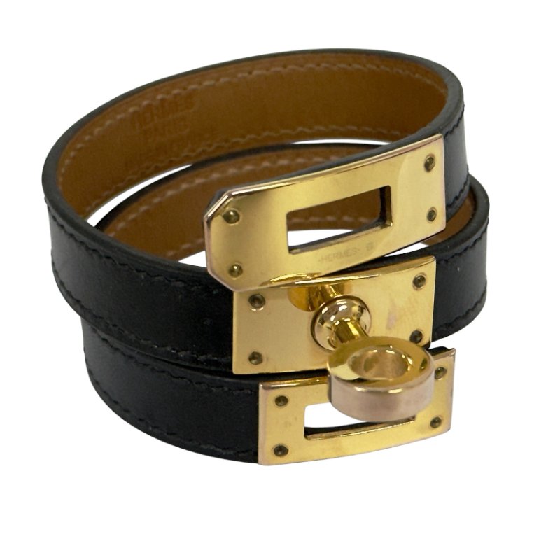 HERMES Kelly 雙圈 皮手帶 Y刻-8