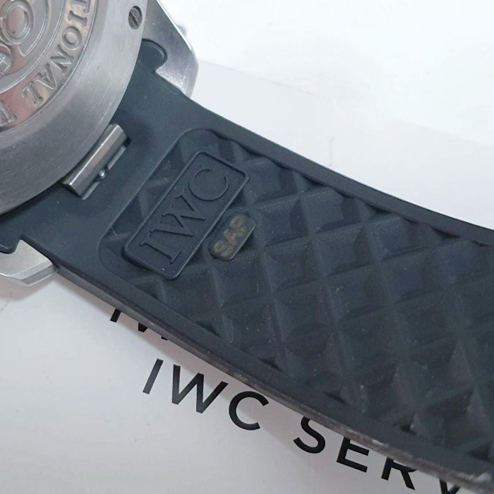 【大眾名錶】 IWC萬國 海洋計時系列 IW354702 大錶徑 深度計 黑色面盤 快拆式錶帶 B691-6