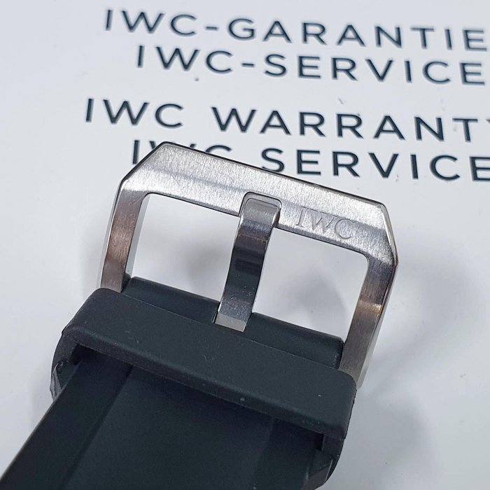 【大眾名錶】 IWC萬國 海洋計時系列 IW354702 大錶徑 深度計 黑色面盤 快拆式錶帶 B691-7