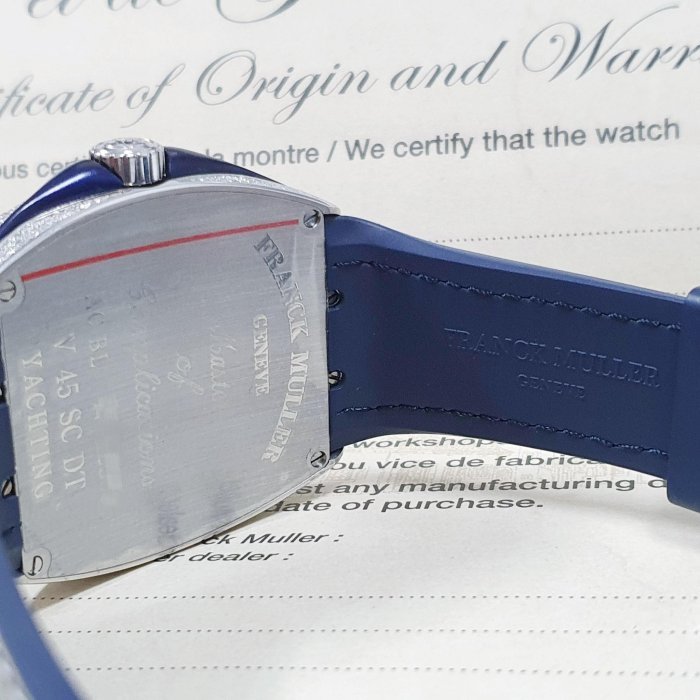 【大眾名錶】Franck Muller 法蘭克穆勒 未使用品 V45 SC DT全場矚目感受百萬級別 精鑲鑽石錶圈 B413-6