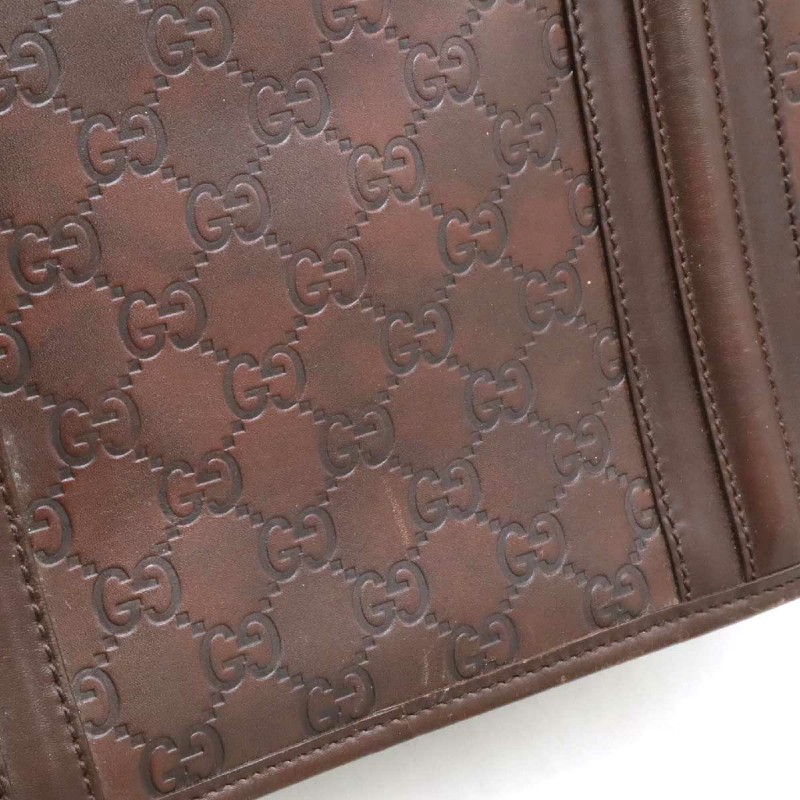 GUCCI 咖啡色 GUCCISSIMA皮革GG logo壓紋手提旅行袋 （guccissima 145842）-8