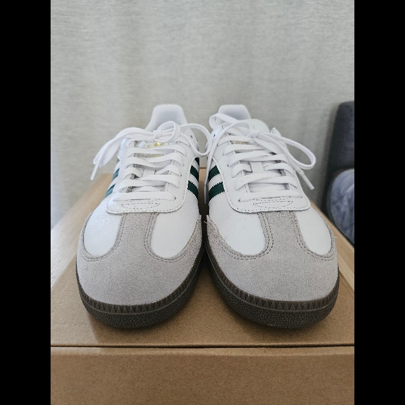 Adidas 愛迪達 Samba OG 男鞋 白綠焦
糖底
Size US13-4