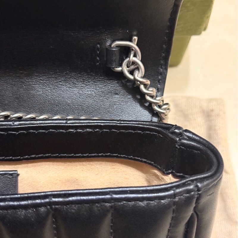 經典GG Marmont 絎縫系列小鏈條包-12