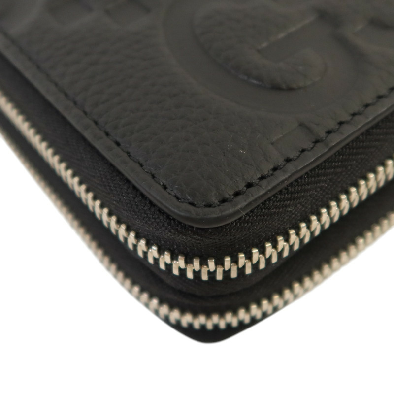 GUCCI 牛皮皮革GG Travel Document Case銀扣手挽袋-12