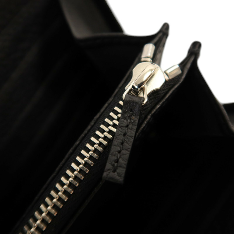 GUCCI 牛皮皮革GG Travel Document Case銀扣手挽袋-15