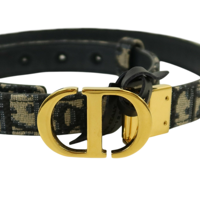 Dior Obriqur帆布Belt 75cm金扣腰帶-2