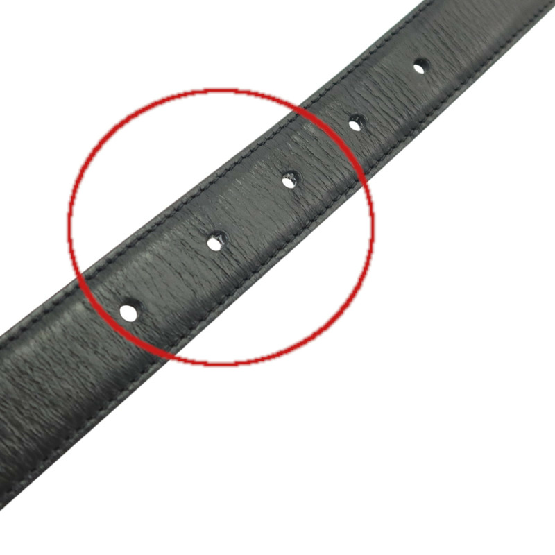 CELINE 牛皮皮革Triomphe Belt 75cm金扣皮帶-4