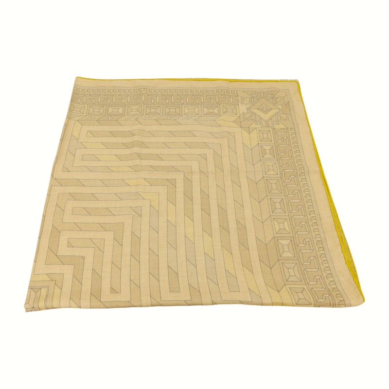 HERMES 絲質/羊絨Scarf 140x140絲巾-4