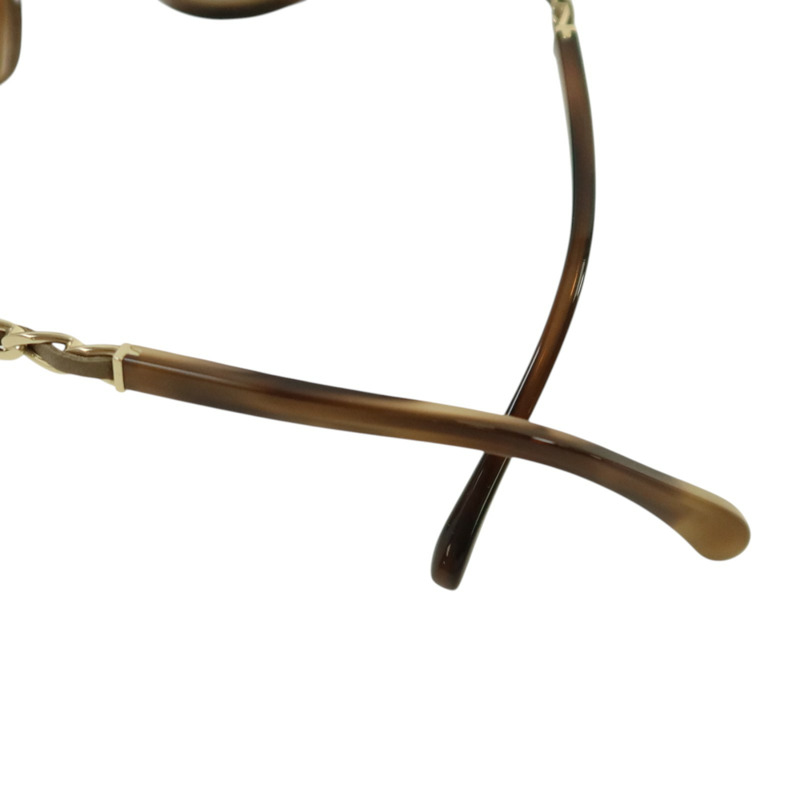 CHANEL PVC/羊皮皮革Square Sunglass太陽眼鏡-4