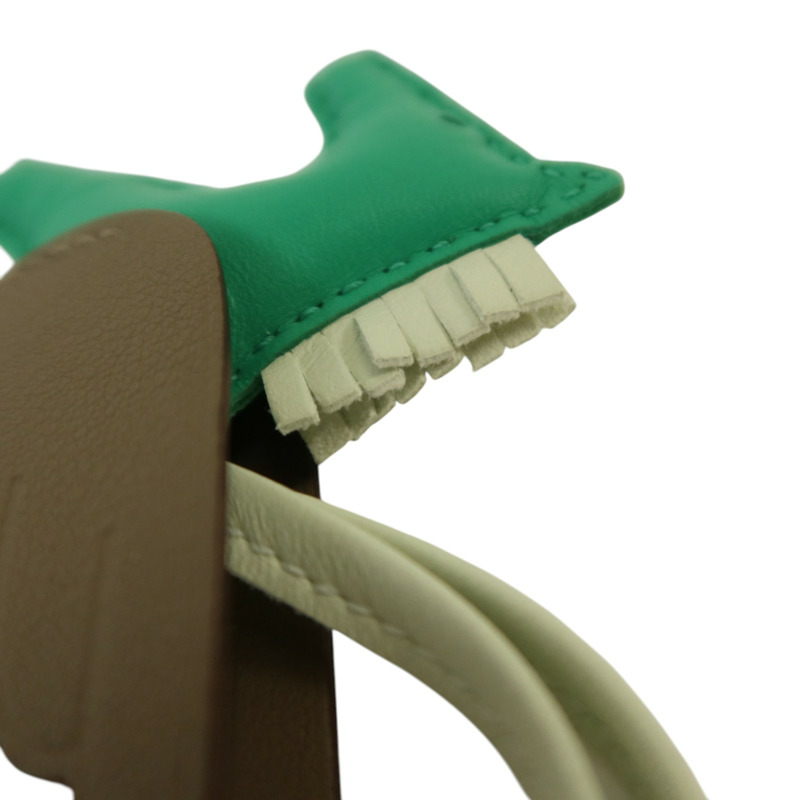 HERMES Milo皮革Rodeo Pegase PM掛飾Menthe/Vert Fizz/Eto-3