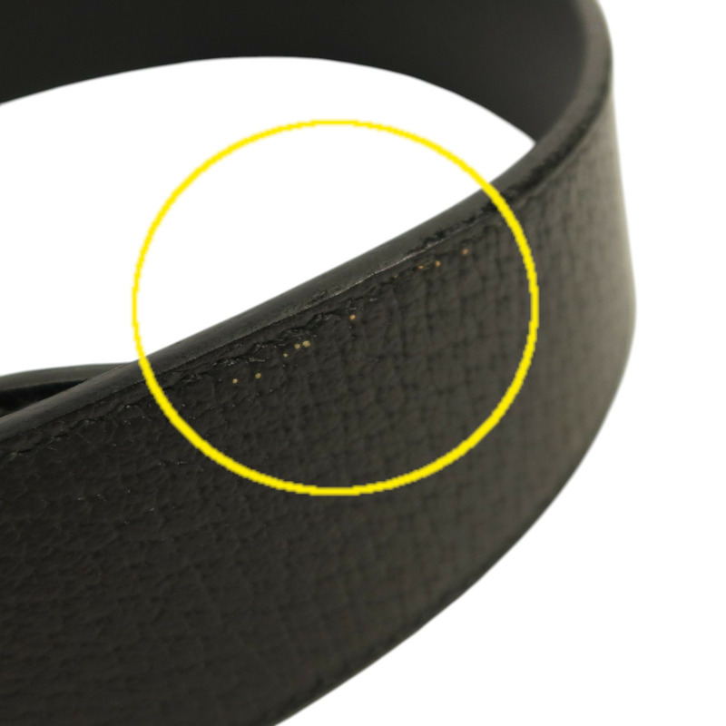 GUCCI 牛皮皮革Belt 75cm金扣皮帶-4