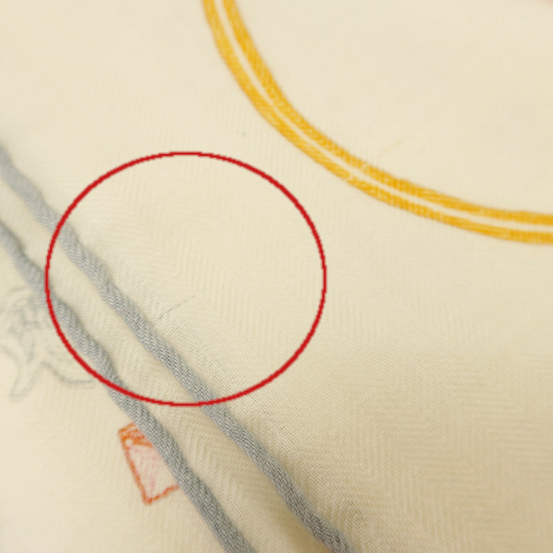 HERMES 羊絨/絲質Scarf 140X140絲巾-12